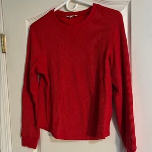 Madewell Vibrant Red Crew Neck Sweater